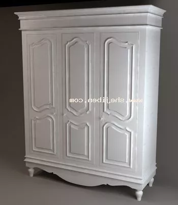 Side Wardrobe With Small Drawers 3d model