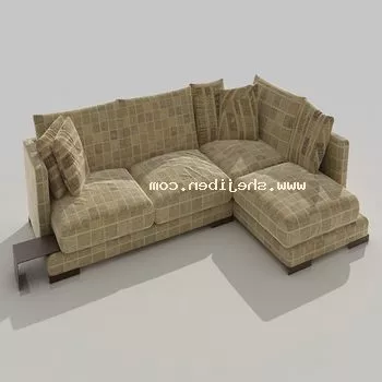 Smooth Edge Upholstered Sofa Massas 3d model