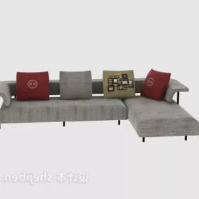 Sectional Style L Shaped Sofa 3d model
