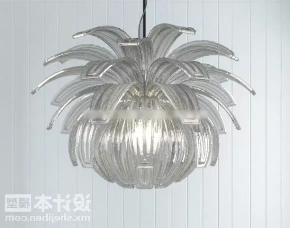 Transparent Ceiling Lamp 3d model Transparent Ceiling Lamp 3d model