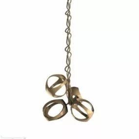Golden Chandelier Rings Shaped 3d model