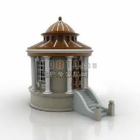 Ancient European Pavilion 3d model