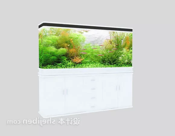 Aquarium With Base Cabinet 3d model Aquarium With Base Cabinet 3d model