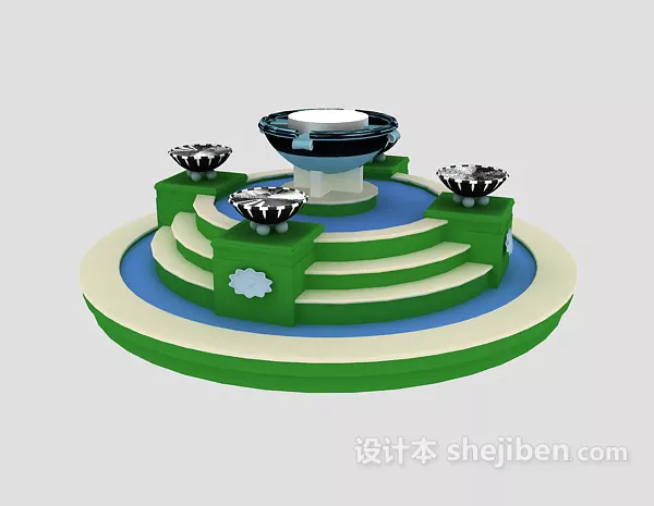 Sunset Landscape 3d model