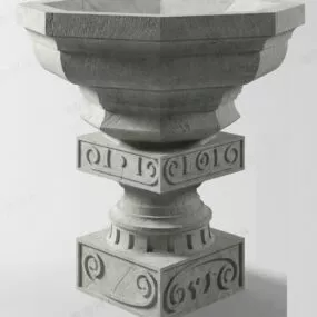 Landscape Stone Fountain 3d model