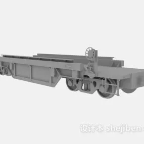 Large Trailer Vehicle Lowpoly 3d model