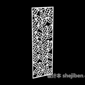 Partition Frame Leaf Pattern 3d model