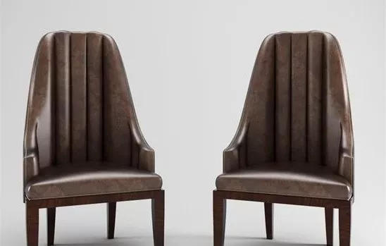 Leather Chair Restaurant Furniture 3d model Leather Chair Restaurant Furniture 3d model
