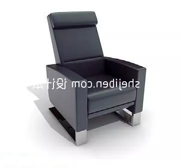 Armchair Grey Fabric 3d model