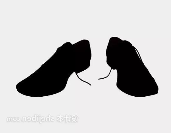 Men Shoes Red Color 3d model