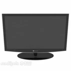 Lcd Tv Oval Base 3d model