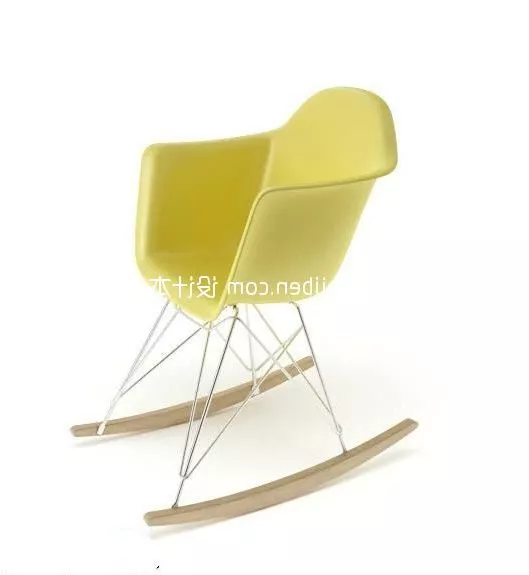 Simple Chair Wood Frame 3d model