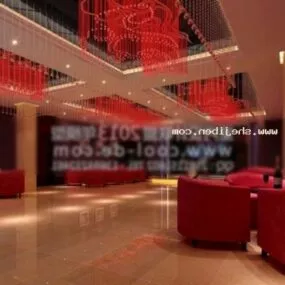 Club House Interior Scene 3d model