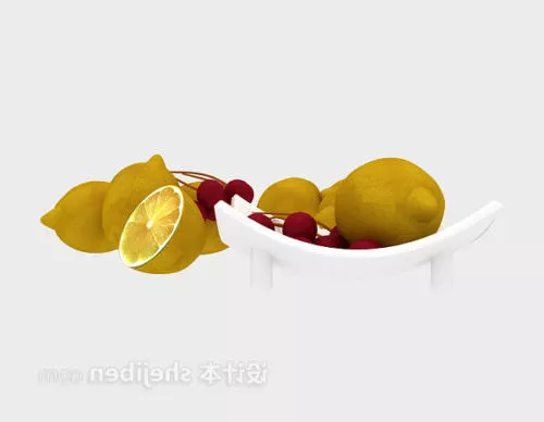 Lemon Soda Can 3d model