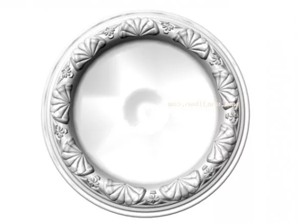 Circle Ceiling Plaster 3d model Circle Ceiling Plaster 3d model