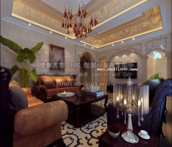 Living Room Interior Scene Leather Sofa 3d model Living Room Interior Scene Leather Sofa 3d model