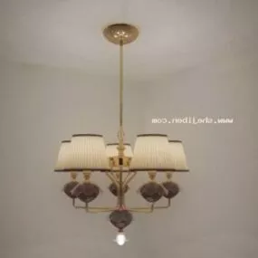 Living Room Classic European Chandelier 3d model
