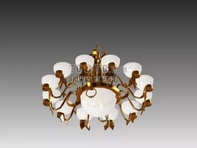 Luster Bellart Curved Shaped 3d model