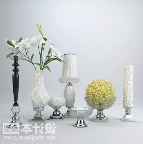 Living Room Tableware Decoration 3d model Living Room Tableware Decoration 3d model