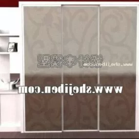 Long Wardrobe Furniture 3d model