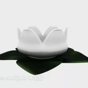 Lotus Porcelain Decorative 3d model