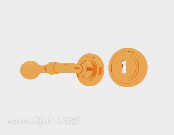Rectangular Door Window Wood Frame 3d model