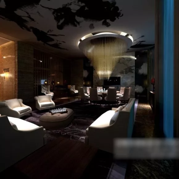 Luxury Restaurant Night Lighting 3d model Luxury Restaurant Night Lighting 3d model