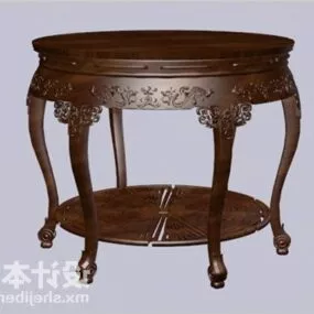 Mahogany Round Table 3d model