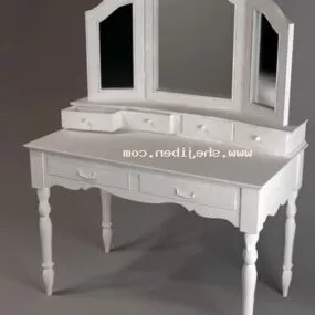 Make Up Table And Chair 3d model