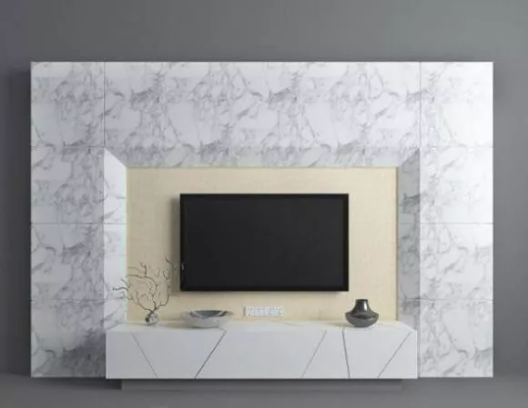 Marble Tv Wall 3d model Marble Tv Wall 3d model