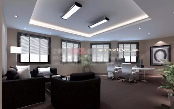 Master Office Ceiling With Furniture 3d model Master Office Ceiling With Furniture 3d model