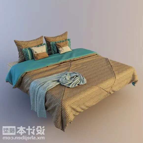 Master Bedroom Double Bed 3d model Master Bedroom Double Bed 3d model