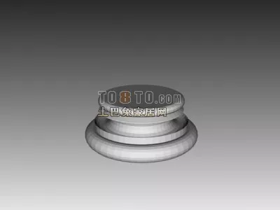 Classic European Column Gate 3d model