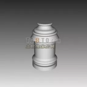 Cylinder Round Column Base 3d model