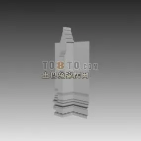 Classic Wall Decoration Lines Pattern 3d model