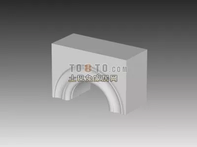 European Arc Wall Win Classic Column 3d model