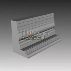Plaster Molding European Construction Component 3d model