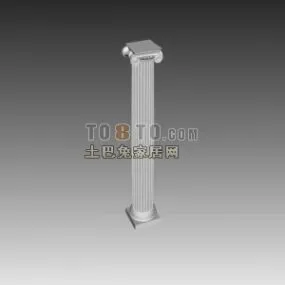 Western Column Decoration 3d model