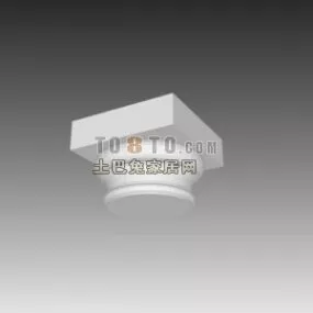 Rome Temple Column Head 3d model