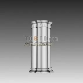 European Classic Construction Column 3d model