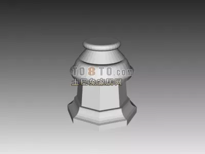 Construction Round Column Base 3d model Construction Round Column Base 3d model