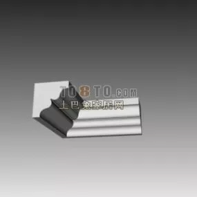 Corner Molding Plaster 3d model