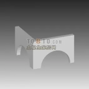 Corner Arc Wall 3d model