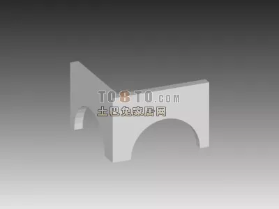 Corner Arc Wall 3d model Corner Arc Wall 3d model