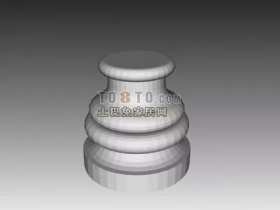 European Rome Doric Column 3d model