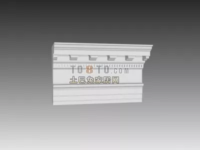 Construction Component Ceiling Corner Plaster 3d model Construction Component Ceiling Corner Plaster 3d model