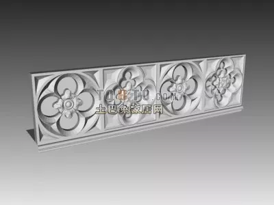 Classic Square Column 3d model