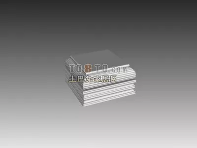 White Villa Modern Architecture 3d model
