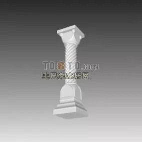 Construction Column Handrail 3d model