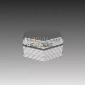 Construction Stone Column Base 3d model